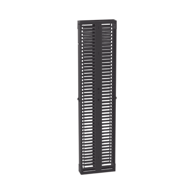 Organizador Vertical PatchRunner™, Doble (Frontal y Posterior), Para Rack Abierto de 45 Unidades, 6in de Ancho, Color Negro - Image 3
