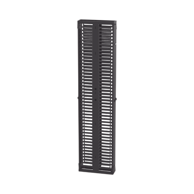 Organizador Vertical PatchRunner™, Doble (Frontal y Posterior), Para Rack Abierto de 45 Unidades, 6in de Ancho, Color Negro - Image 4