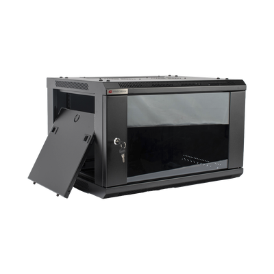Gabinete PRECISION, Con Puerta de Cristal Templado, de 19in, 6UR, 450mm de Profundidad, Color Negro - Image 4