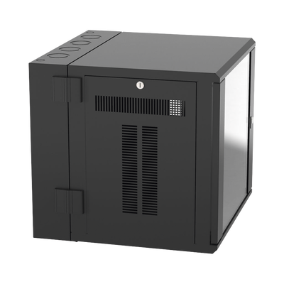Gabinete PanZone de Montaje en Pared, de 19in, Puerta con Ventana de Seguridad, 12 UR, 635mm de Profundidad, Color Negro - Image 2
