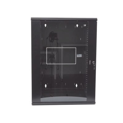 Gabinete PanZone de Montaje en Pared, de 19in, Puerta con Ventana de Seguridad, 18 UR, 635mm de Profundidad, Color Negro - Image 2