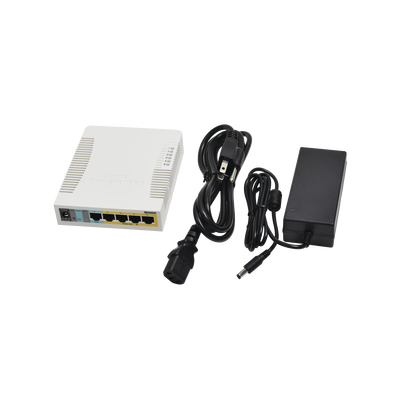 (RB260GSP) Switch Mikrotik 5 puertos PoE (Pasivo) (1in/4out) Gigabit Ethernet y 1 SFP - Image 4