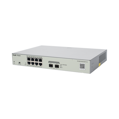 Switch Administrable PoE Capa 2 con 8 puertos Gigabit PoE 802.3af/at + 2 SFP para fibra 1Gb, gestión gratuita desde la nube, 125w - Image 5