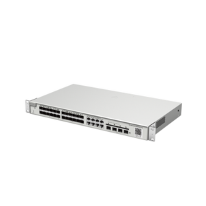 Switch administrable Capa 2+ Plus, 24 puertos SFP con 8 puertos Ethernet Gigabit y 4 SFP+ gestión en la nube