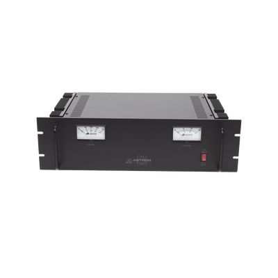 Fuente de poder 13.8Vcc, 35A, lineal regulada con circuito cargador de baterías, para instalación en rack - Image 2