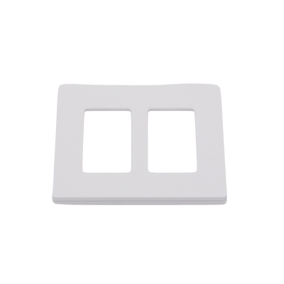 Tapa Color Blanco Satin Snow para interruptor o dimmer Lutron, 2 gang, limpio y moderno - Image 3