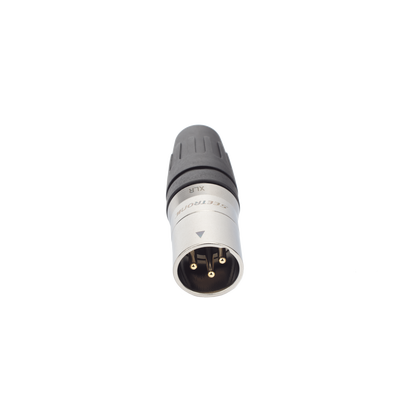 CONECTOR MACHO XLR DE 3 NÚCLEOS CON CARCASA DE ACERO INOXIDABLE Y CONTACTOS CHAPADOS EN ORO - Image 7