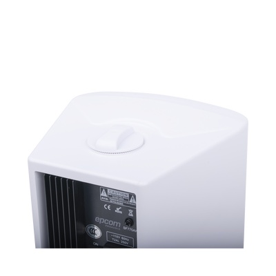 Altavoces Amplificada de Montaje en Pared 5"+1.5" | RMS 20W@8ohms y Pasivo 20W | Material ABS | Reja Metálica | Bracket de Metal | Color Blanco - Image 4