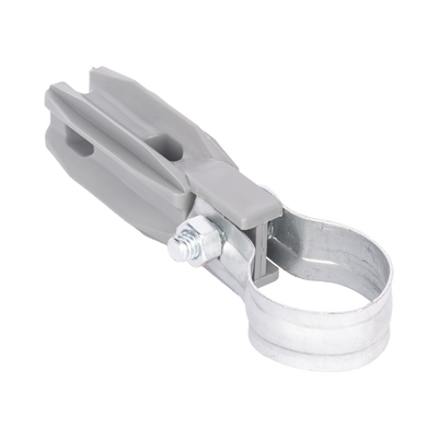 Aislador de paso o esquina de color GRIS con abrazadera incluida de 1 Pulgada para uso en poste cerco eléctrico - Image 4