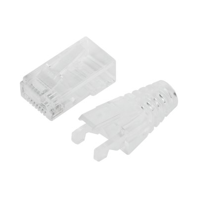 Bote con 50 Plugs Pass Through RJ45 Cat6 sin Blindaje, con Alivio de Tensión Incluido, Chapado de Oro a 30 Micras para Durabilidad Extrema - Image 4