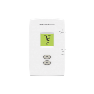 Termostato para sistemas de una sola etapa calor y frio, no programable vertical PRO 1000