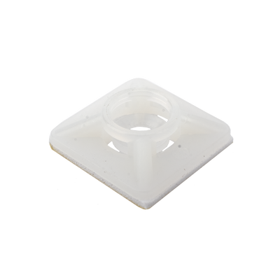 Base Autoadherible para Cinchos Práctica y Eficiente para la Organización y Fijación de Cables, Fabricada en Nylon Resistente y de Color Natural con una Medida de 19x19 mm, Paquete con 100 Piezas (4210-00001) - Image 6