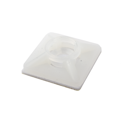 Base Autoadherible para Cinchos Práctica y Eficiente para la Organización y Fijación de Cables, Fabricada en Nylon Resistente y de Color Natural con una Medida de 19x19 mm, Paquete con 100 Piezas (4210-00001) - Image 8