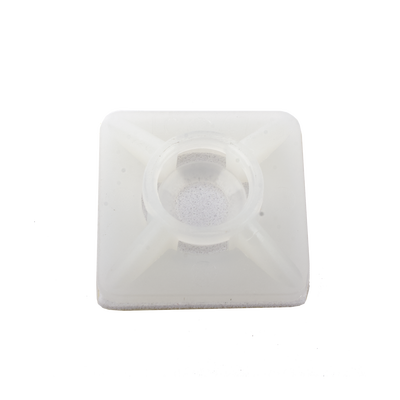 Base Autoadherible para Cinchos Práctica y Eficiente para la Organización y Fijación de Cables, Fabricada en Nylon Resistente y de Color Natural con una Medida de 19x19 mm, Paquete con 100 Piezas (4210-00001) - Image 9