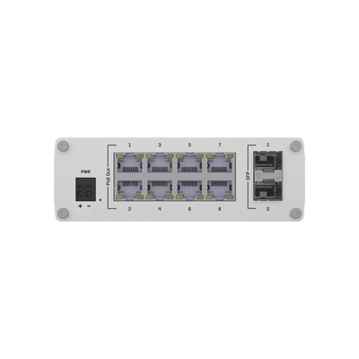 Switch Industrial No-Administrable 8 puertos Gigabit PoE 802.3af/at, 2 puertos SFP - Image 2
