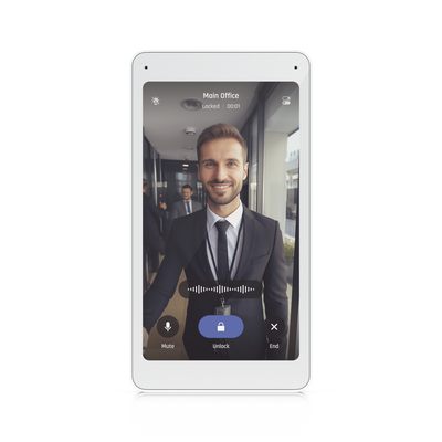 UniFi Intercom Viewer, monitor que se vincula a UA-INTERCOM, para visualizar y aperturar, pantalla táctil de 5", energizado por POE, montaje en pared - Image 2