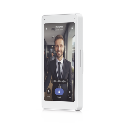 UniFi Intercom Viewer, monitor que se vincula a UA-INTERCOM, para visualizar y aperturar, pantalla táctil de 5", energizado por POE, montaje en pared - Image 3