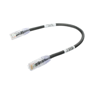 Cable de Parcheo TX6, UTP Cat6, 24 AWG, CM, Color Negro, 0.3 Metros (1 Pie) - Image 3