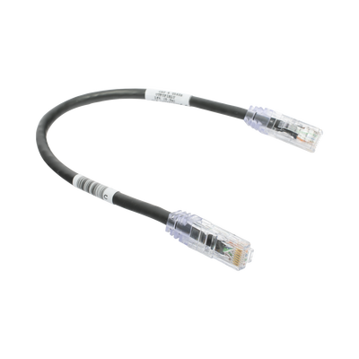 Cable de Parcheo TX6, UTP Cat6, 24 AWG, CM, Color Negro, 0.3 Metros (1 Pie) - Image 2