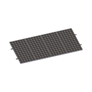 Kit De Minirieles Para Panel Solar Arreglo 1X4 Para Instalación Plano En Lámina