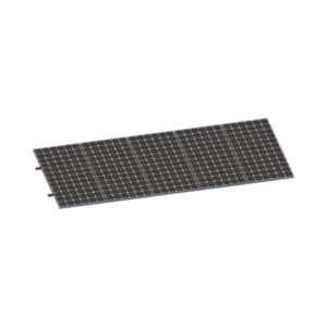 Kit De Minirieles Para Panel Solar Arreglo 1X5 Para Instalación Plano En Lámina