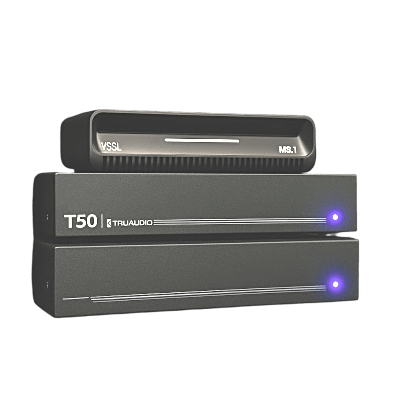 KIT Amplificador T50 y Streamer de Audio Modular MS.1 | PoE + USB-C | HDMI eARC + Óptica + RCA | Bluetooth LE Audio | WiFi | Control4-Crestron-Elan-RTI-URC-Savant-Lutron | AirPlay2-GoogleCast-SpotifyConnect - Image 2