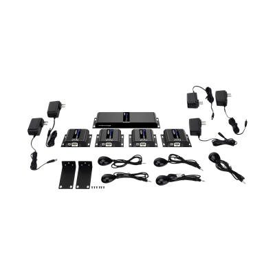 Kit Divisor y Extensor HDMI (Extender Splitter) | Divide 1 Fuente HDMI a 4 Pantallas | Extiende la señal HDMI hasta 120 m | Resolución 4Kx2K @ 60 Hz | Cat 6/6a | Uso 24/7 | Longitud del cable autoajustable - Image 9