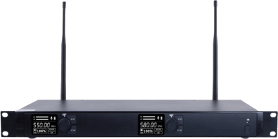 Receptor Inalámbrico Dual Canal Digital U-Band | 4 Bandas de Frecuencia (470-830 MHz) | Transmisión Digital pi/4-DQPSK | Pantalla TFT-LCD 2.2" | Anti-Interferencia con ID Code Pilot | Salidas Balanceadas y Desbalanceadas | Ecualizacion - Image 2