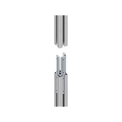 Accesorio_ Riel de Aluminio con longitud de 2380mm| Compatible con estructura para Videowall | Diseño Modular | Incluye Tapas de Riel - Image 3