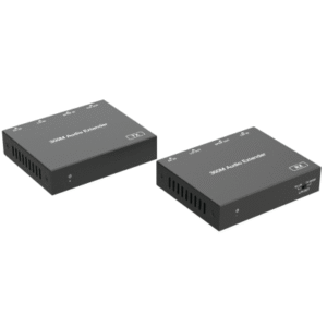 Extensor de Audio | Digital Óptico y Analógico | Transmisión hasta 300 m | Soporte 48/96/192 kHz | Selección de salida en receptor | Función POC bidireccional | Plug-and-Play | Ideal para HDTV, AVR y sistemas multizona