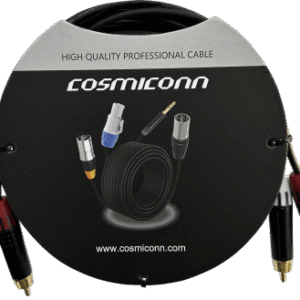 Cable 2 RCA x 2 RCA, conectores negros, con diferenciador de blanco y rojo (2x MT380-RD - 2x MT380-WH), length 2m