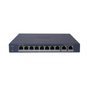 Switch Gigabit PoE+ / Administrable / 8 Puertos Gigabit PoE+ / 2 Puertos Gigabit / Configuración Nube Hik-Partner Pro / Modo Extendido hasta 300 Metros / 110 W