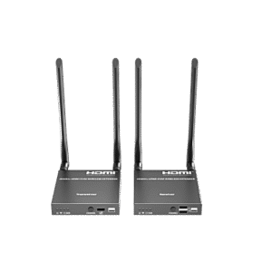 Extensor Inalámbrico HDMI| Con KVM | 4K@60Hz 4096x2160 | Tecnología ipcolor | Banda 5G 5.18-5.24 GHz | Distancia 50 m | Conexión de Hasta 1 a 4