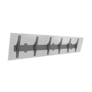 Soporte de Pared para TV / Riel Triple 400T / Capacidad 110 lbs (50 kg) / Compatible 32"-65" / VESA 100x100-600x400 mm / Ajuste Ángulo 5°-15° / Montaje Profesional