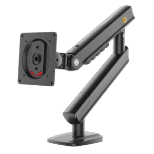 Brazo Ergonómico para Monitor / Soporte 17"-32" / Carga 2-7 kg / Ajuste de Tensión / Rotación ±90° / Instalación Abrazadera o Pasacables