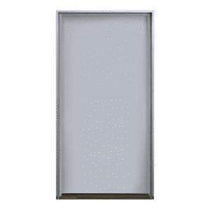 Puerta metálica galvanizada 3x7 pies / Resistente a fuego por 180 min. /Preparación para cerradura cilíndrica y refuerzo para cierra puerta