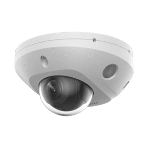 [Dual Light + 2 Micrófonos Integrados] Mini Domo IP 4 Megapixel / Lente 2.8 mm / 30 mts Luz Blanca + 30 mts IR / ACUSENSE / Exterior IP67 / IK08 /  WDR 120 dB / PoE / ONVIF / MicroSD / ACUSEEK