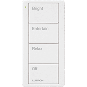 Control remoto inalambrico PICO, con escenas predefinidas para espacio en sala..