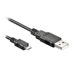 Cable Nexmosphere Nano / USB-A a Micro USB / Split 2.5 mm DC / 1.2 m (3.9 ft) / Negro / Comunicación y Alimentación