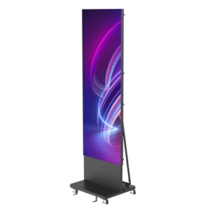 Poster LED de Piso / Pixel Pitch 1.8 mm / Modular (Puede Crecer con Mas Posters) / Case para Transporte / Uso en Interior / Calidad de Video Destacada