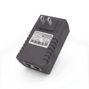 Adaptador de pared / Inyector PoE / 48 Vcc / 0.5 A / Controlado por chip IC / Protección contra OV, OC, SC, UV/  Fácil de instalar