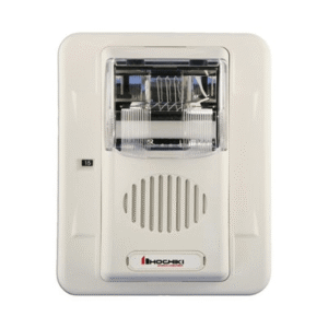 Sirena Estrobo, 12 Vcd, Multi-Candela 15 hasta 110 cd, Montaje En Pared, Color Blanco, Serie HEC3 (0500-05990) Hochiki