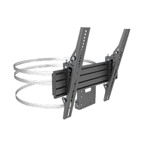 MONTAJE PARA PANTALLAS DE 32 A 65 PULGADAS EN COLUMNA| VESA 100 X 100 HASTA 400 X 400 | COLOR NEGRO| CAP. MAX 35KG