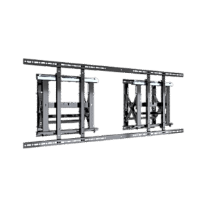 Soporte Estructural Modular para Pantallas | Altura Ajustable de 200 mm a 1600 mm | Ancho 600 mm | Profundidad 134 mm a 300 mm | Diseño Metálico| Compatible con Diferentes Tamaños de Pantallas |Soporta Formato Horizontal y Vertical.