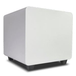 Subwoofer Activo de 10in | Diseño Down-Firing | 300W RMS | Recinto Sellado | Acabado Blanco